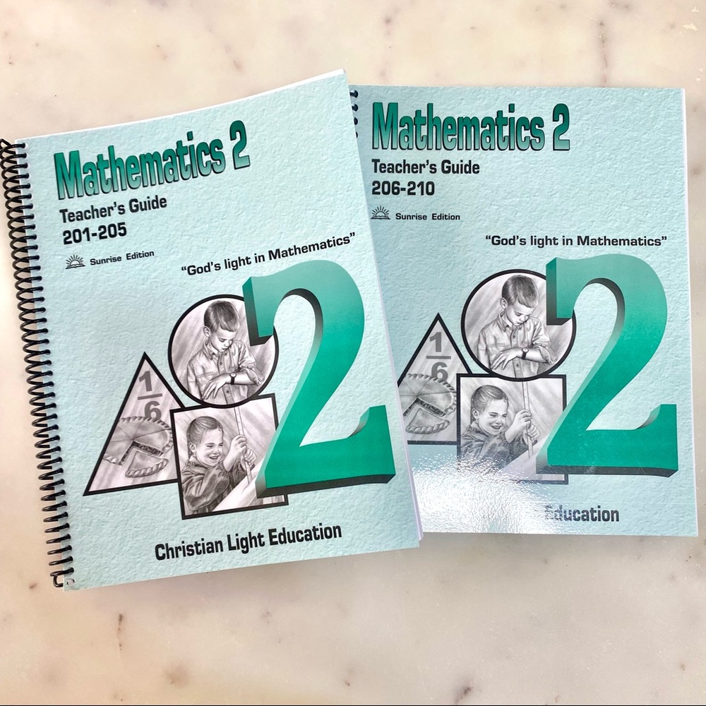 New Christian Light Education CLE Math Mathematics Grade 2 Teacher Guides
